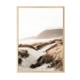 Postifull Beach Sand Dunes Çerçeveli Tablo, Ahşap Çerçeve Ve Poster, Duvar Tablosu Comfort Serisi No:108506;30 X 40 Ahşap Çerçeveli