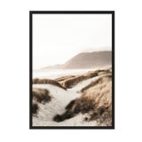 Postifull Beach Sand Dunes Çerçeveli Tablo, Siyah Çerçeve Ve Poster, Duvar Tablosu Comfort Serisi No:108506;15 X 21 Siyah Çerçeveli