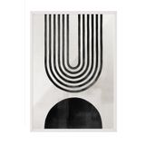 Postifull Berlin Arches No2 Çerçeveli Tablo, Beyaz Çerçeve Ve Poster, Duvar Tablosu Comfort Serisi No:108426;30 X 42 Beyaz Çerçeveli