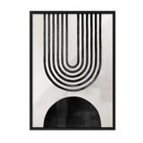 Postifull Berlin Arches No2 Çerçeveli Tablo, Siyah Çerçeve Ve Poster, Duvar Tablosu Comfort Serisi No:108426;70 X 100 Siyah Çerçeveli