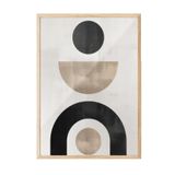 Postifull Berlin Shapes No1 Çerçeveli Tablo, Ahşap Çerçeve Ve Poster, Duvar Tablosu Comfort Serisi No:108461;30 X 42 Ahşap Çerçeveli