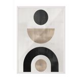 Postifull Berlin Shapes No1 Çerçeveli Tablo, Beyaz Çerçeve Ve Poster, Duvar Tablosu Comfort Serisi No:108461;33 X 48 Beyaz Çerçeveli