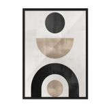 Postifull Berlin Shapes No1 Çerçeveli Tablo, Siyah Çerçeve Ve Poster, Duvar Tablosu Comfort Serisi No:108461;13 X 18 Siyah Çerçeveli