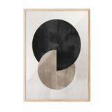 Postifull Berlin Shapes No2 Çerçeveli Tablo, Ahşap Çerçeve Ve Poster, Duvar Tablosu Comfort Serisi No:108462;13 X 18 Ahşap Çerçeveli
