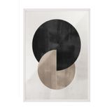 Postifull Berlin Shapes No2 Çerçeveli Tablo, Beyaz Çerçeve Ve Poster, Duvar Tablosu Comfort Serisi No:108462;13 X 18 Beyaz Çerçeveli