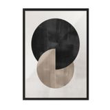 Postifull Berlin Shapes No2 Çerçeveli Tablo, Siyah Çerçeve Ve Poster, Duvar Tablosu Comfort Serisi No:108462;70 X 100 Siyah Çerçeveli