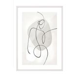 Postifull Beyaz Çerçeveli Tablo, Poster Ve Çerçeve Seti, Artful Lines Comfort Serisi No:108577;13 X 18 Beyaz Çerçeveli