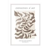 Postifull Beyaz Çerçeveli Tablo, Poster Ve Çerçeve Seti, Exposition D'Art Graphique Comfort Serisi No:108582;10 X 15 Beyaz Çerçeveli