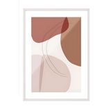 Postifull Beyaz Çerçeveli Tablo, Poster Ve Çerçeve Seti, Graphic Shapes And Lines No2 Comfort Serisi No:108586;30 X 40 Beyaz Çerçeveli