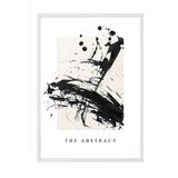 Postifull Beyaz Çerçeveli Tablo, Poster Ve Çerçeve Seti, The Abstract Comfort Serisi No:108572;33 X 48 Beyaz Çerçeveli