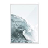 Postifull Big Wave Çerçeveli Tablo, Beyaz Çerçeve Ve Poster, Dikey Duvar Tablosu Comfort Serisi No:108421;10 X 15 Beyaz Çerçeveli