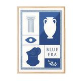 Postifull Blue Era Çerçeveli Tablo, Ahşap Çerçeve Ve Poster, Dikey Duvar Tablosu Comfort Serisi No:108482;30 X 42 Ahşap Çerçeveli