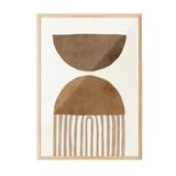 Postifull Brown Arches No1 Çerçeveli Tablo, Ahşap Çerçeve Ve Poster, Duvar Tablosu Comfort Serisi No:108332;13 X 18 Ahşap Çerçeveli