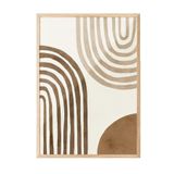 Postifull Brown Arches No2 Çerçeveli Tablo, Ahşap Çerçeve Ve Poster, Duvar Tablosu Comfort Serisi No:108333;13 X 18 Ahşap Çerçeveli