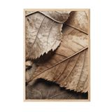 Postifull Brown Leaves Çerçeveli Tablo, Ahşap Çerçeve Ve Poster, Dikey Duvar Tablosu Comfort Serisi No:108352;10 X 15 Ahşap Çerçeveli