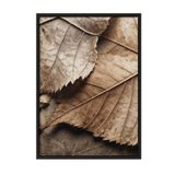 Postifull Brown Leaves Çerçeveli Tablo, Siyah Çerçeve Ve Poster, Dikey Duvar Tablosu Comfort Serisi No:108352;13 X 18 Siyah Çerçeveli