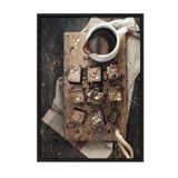 Postifull Brownies Çerçeveli Tablo, Siyah Çerçeve Ve Poster, Dikey Duvar Tablosu Comfort Serisi No:108402;30 X 40 Siyah Çerçeveli