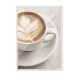 Postifull Caffe Latte Çerçeveli Tablo, Beyaz Çerçeve Ve Poster, Dikey Duvar Tablosu Comfort Serisi No:108403;10 X 15 Beyaz Çerçeveli