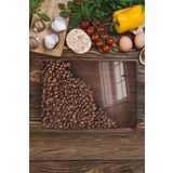 Postifull Cam Kesme Tahtası, Doğrama Tahtası, Doğal Ahşap Desen, Kalın Ve Temperli Kırılmaz Cam, 21 * 30Cm;21 X 30 Renkli - 6