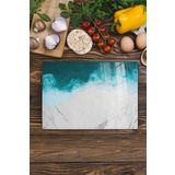 Postifull Cam Kesme Tahtası, Doğrama Tahtası, Estetik Mermer Desen, Kalın Ve Temperli Kırılmaz Cam, 21 * 30Cm;21 X 30 Renkli - 15