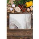 Postifull Cam Kesme Tahtası, Doğrama Tahtası, Estetik Mermer Desen, Kalın Ve Temperli Kırılmaz Cam, 21 * 30Cm;21 X 30 Renkli - 2
