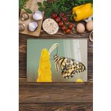 Postifull Cam Kesme Tahtası, Kalın Ve Kırılmaz Cam - Kelebek Temalı - 21 * 30Cm, Doğrama Tahtası, Mutfak Dekoru;21 X 30 Renkli - 19