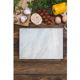 Postifull Cam Kesme Tahtası, Kalın Ve Kırılmaz Cam - Mermer Temalı - 21 * 30Cm - Doğrama Tahtası, Mutfak Dekoru;21 X 30 Beyaz - Iı