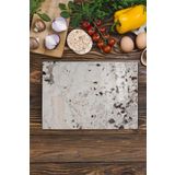 Postifull Cam Kesme Tahtası - Mermer Temalı - 21 * 30Cm - Doğrama Tahtası - Estetik, Dekoratif Sunum Tahtası;21 X 30 Kahverengi - Iı