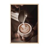 Postifull Cappuccino Art Çerçeveli Tablo, Ahşap Çerçeve Ve Poster, Duvar Tablosu Comfort Serisi No:108405;13 X 18 Ahşap Çerçeveli