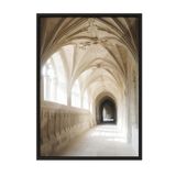 Postifull Castle Corridor Çerçeveli Tablo, Siyah Çerçeve Ve Poster, Duvar Tablosu Comfort Serisi No:108286;13 X 18 Siyah Çerçeveli