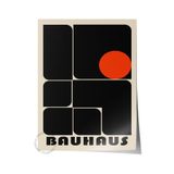 Postifull Çerçevesiz Poster, Bauhaus Serisi, Siyah Duvar Posteri, Duvar Dekoru, Hd Baskı, Kalın Arşivsel Sanat;70 X 100 Renkli - 10