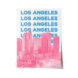 Postifull Çerçevesiz Poster Illüstrasyon Şehir - Los Angeles, Şehirler Serisi, Duvar Posteri, Hd Baskı, Kalın;50 X 70 Renkli - 17
