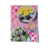 Postifull Çerçevesiz Poster Tablo, Duvar Posteri, Sanatsal Baskı, Pembe Narenciye Bükümü, Maximalist No:13;15 X 21 Renkli - 20