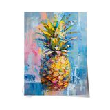 Postifull Çerçevesiz Poster Tablo, Duvar Posteri, Sanatsal Baskı, Tropik Ananas Esintisi, Maximalist No:104;13 X 18 Renkli - 12