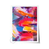 Postifull Çerçevesiz Poster Tablo, Duvar Posteri, Sanatsal Hd Baskı, Renkli Soyut Patlama, Maximalist No:19;30 X 40 Renkli - 3