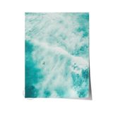 Postifull Çerçevesiz Poster, Yaz Temalı Tablo No:143, Deniz Dalgası Fotoğrafı, Mavi Poster, Dikey;70 X 100 Renkli - 3