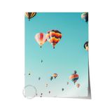 Postifull Çerçevesiz Poster, Yaz Temalı Tablo No:145, Balon Festivali Fotoğrafı, Mavi Poster, Dikey;50 X 70 Renkli - 5