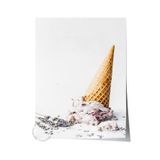 Postifull Çerçevesiz Poster, Yaz Temalı Tablo No:146, Dondurma Külahı Fotoğrafı, Beyaz Poster, Dikey;33 X 48 Renkli - 6
