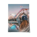 Postifull Çerçevesiz Poster, Yaz Temalı Tablo No:152, Lunapark Fotoğrafı, Mavi Poster, Dikey;33 X 48 Renkli - 11