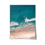 Postifull Çerçevesiz Poster, Yaz Temalı Tablo No:166, Sahilde Dalga Fotoğrafı, Mavi Poster, Dikey;30 X 42 Renkli - 24