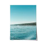 Postifull Çerçevesiz Poster, Yaz Temalı Tablo No:169, Göl Ve Dağlar Fotoğrafı, Mavi Poster, Dikey;33 X 48 Renkli - 4