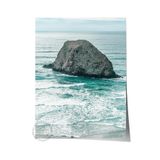 Postifull Çerçevesiz Poster, Yaz Temalı Tablo No:176, Büyük Kaya Ve Deniz Fotoğrafı, Beyaz Poster, Dikey;15 X 21 Renkli - 10