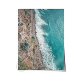 Postifull Çerçevesiz Poster, Yaz Temalı Tablo No:179, Sahil Ve Kayalıklar Fotoğrafı, Yeşil Poster, Dikey;21 X 30 Renkli - 13