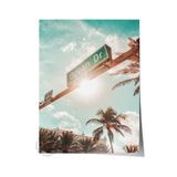 Postifull Çerçevesiz Poster, Yaz Temalı Tablo No:21, Ocean Drive Fotoğrafı, Yeşil Poster, Dikey;30 X 40 Renkli - 7