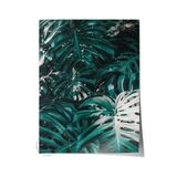 Postifull Çerçevesiz Poster, Yaz Temalı Tablo No:210, Tropikal Yapraklar Fotoğrafı, Koyu Yeşil Poster, Dikey;33 X 48 Renkli - 19