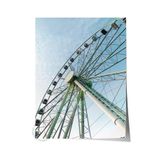 Postifull Çerçevesiz Poster, Yaz Temalı Tablo No:218, Dönme Dolap Fotoğrafı, Yeşil Poster, Dikey;70 X 100 Renkli - 3