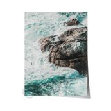 Postifull Çerçevesiz Poster, Yaz Temalı Tablo No:219, Kayalıklar Ve Deniz Fotoğrafı, Mavi Poster, Dikey;50 X 70 Renkli - 4