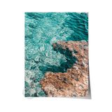 Postifull Çerçevesiz Poster, Yaz Temalı Tablo No:232, Deniz Ve Kayalıklar Fotoğrafı, Mavi Poster, Dikey;30 X 42 Renkli - 16