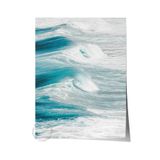 Postifull Çerçevesiz Poster, Yaz Temalı Tablo No:242, Büyük Dalga Fotoğrafı, Mavi Poster, Dikey;50 X 70 Renkli - 25