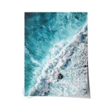 Postifull Çerçevesiz Poster, Yaz Temalı Tablo No:25, Dalgaların Dansı Fotoğrafı, Mavi Poster, Dikey;10 X 15 Renkli - 10
